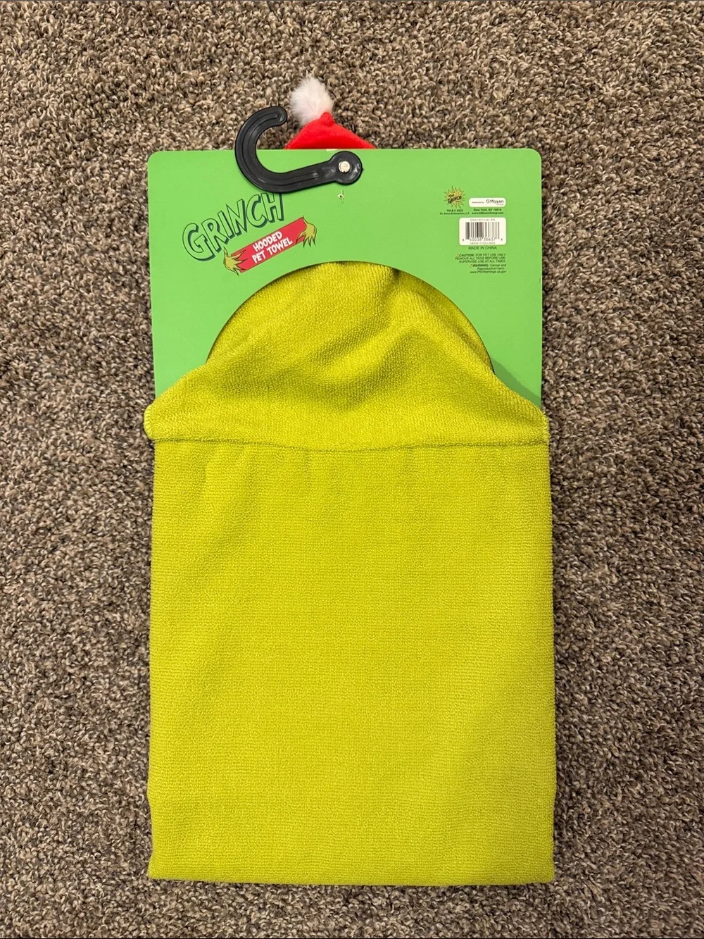 The Grinch Hooded Pet Absorbent Microfiber Towel